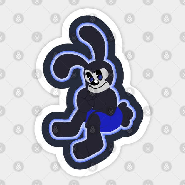 Lineartless Oswald The Lucky Rabbit Sticker by TheStarsAndInk